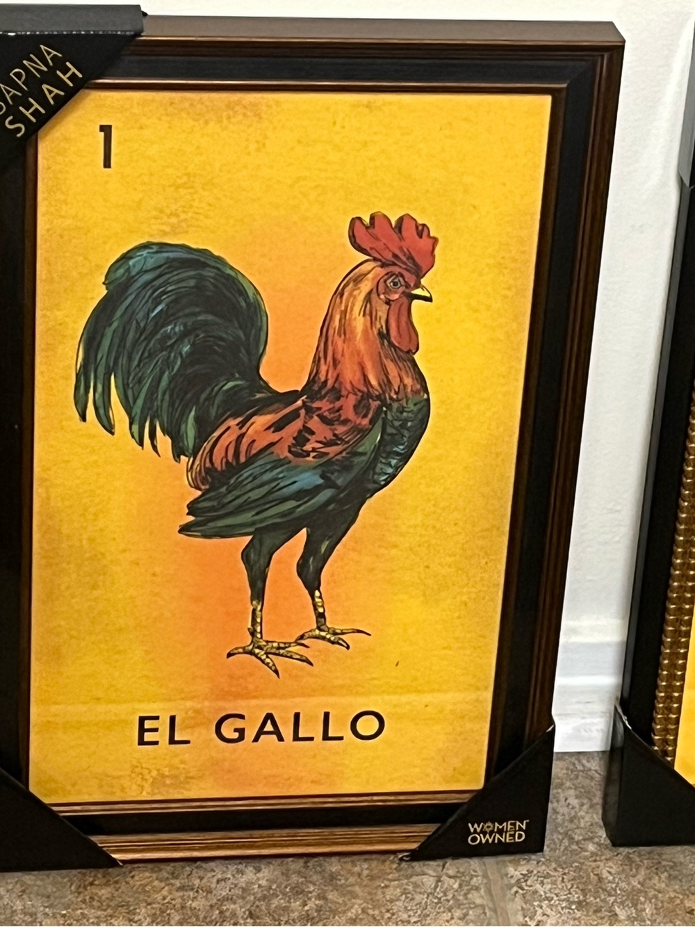 El Gallo Framed Art Print- Rooster Wall Decor- Farmhouse